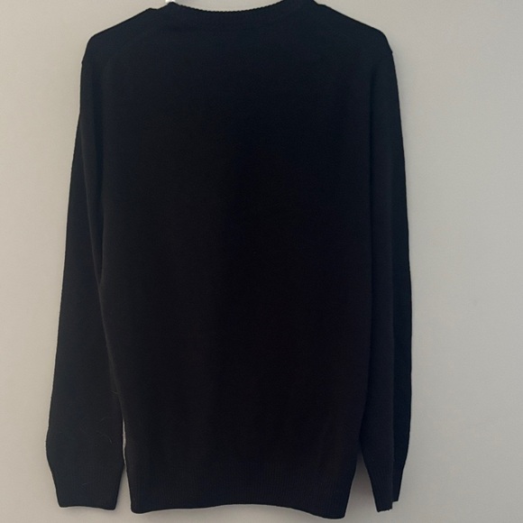 U.S. Polo Assn. Men's Black and Gray Striped Crewneck Sweater - Picture 3 of 3